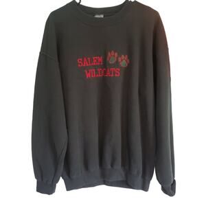 Vintage Y2K Salem Wildcats West Virginia Sports Crew Neck Sweatshirt Size Large